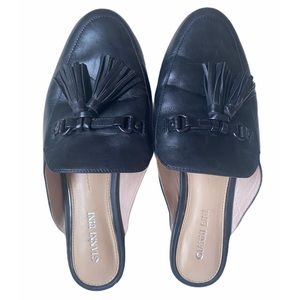 Gianni Bini Leather Upper Slide On Loafers Size 8